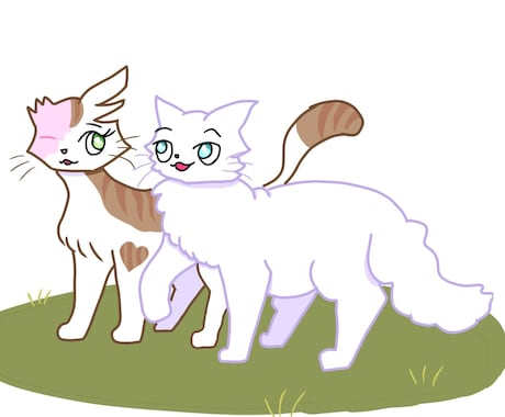 かわいい猫のイラスト、簡単なイラストを描きます アイコンや空白のアクセント等、何に使って頂いても構いません！ イメージ2