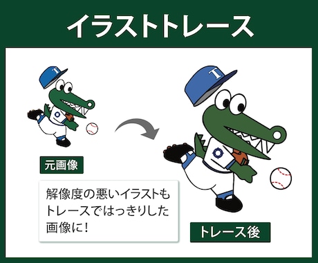 即日対応可｜ロゴや画像を高品質にトレースいたします ぼやけた画像もくっきり綺麗にデータ化します イメージ2