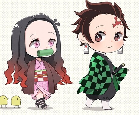 もっちり♡デフォルメミニキャライラストを描きます 商用利用も可能！印刷物から動画、グッズまで幅広く イメージ2