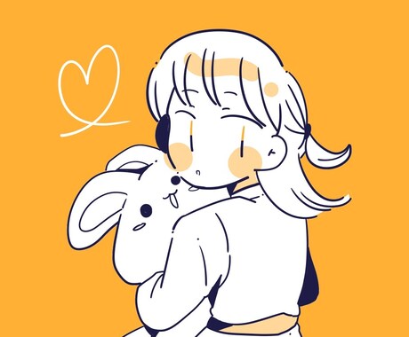 最短納品即日✎シンプルな女の子のアイコン描きます シンプルなのにかわいい♡貴方だけのアイコンを描きます！ イメージ2
