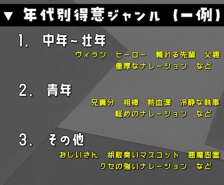 低音声優が、心に響く「高品質の音声」をお届けします 音質・技術に妥協なし！千変万化の表現力で幅広く対応【即日可】 イメージ2