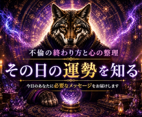 購入前に無料相談可。その日の運勢タロットで読みます 合わなければ購入不要。まずは気軽にご相談ください イメージ1