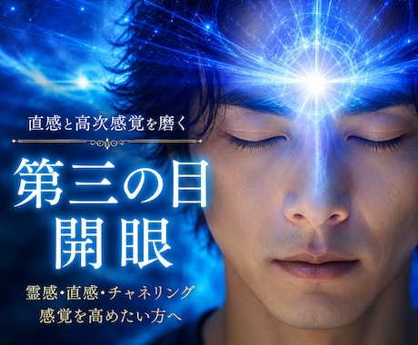 ヒーラー・プロ志望専門第三の目開眼ヒーリングします 「なんとなく」を「確信」に変える！チャネリング・直感力開花 イメージ1