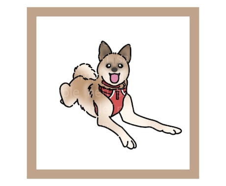 写真からゆるっとかわいいペット似顔絵を描きます 大切な"うちの子"をゆるっとかわいいイラストでお届けします！ イメージ2