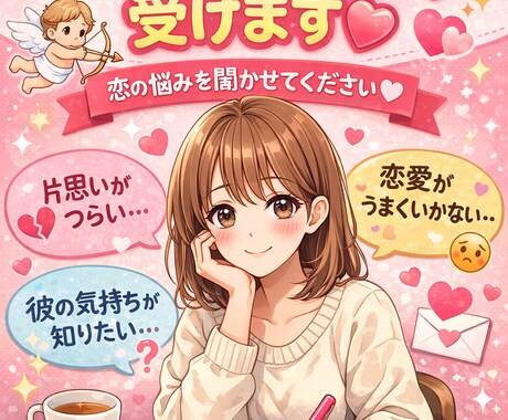 恋愛・アプリ相談のります｜不安・モヤモヤ聞きます 返信こない不安、ひとりで悩まないで☺︎気軽に話聞きます イメージ1