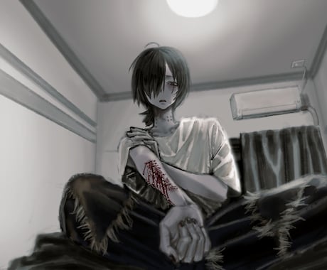 ダークで病み可愛いイラスト制作します イメージ1