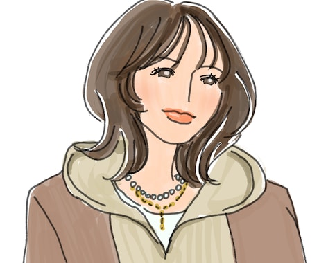 デフォルメ似顔絵描きます オシャレでシンプルなイラストであなたの似顔絵描きます イメージ2