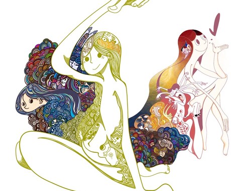 イメージのイラストを描きます。ます 独特な色使いで他とは違う作品です。 イメージ2