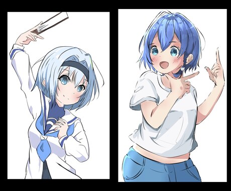 SNS用のかわいいアイコンお描き致します アイコン、バストアップイラスト中心にご依頼を承ります！！ イメージ2