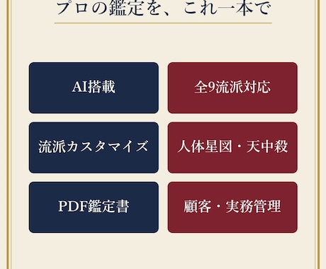 算命学鑑定ソフト人体星図と天中殺を自動鑑定します 生年月日入力だけで人体星図・天中殺を自動算出。PDF出力対応 イメージ2
