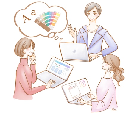 個人事業主のHP用挿絵イラストをお描きます イメージ1