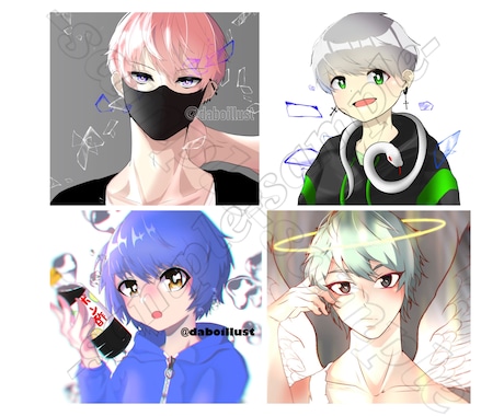 1名様限定価格‼️アイコン描きます 【値引き中‼️】かっこいい！かわいい！あなただけのアイコン！ イメージ1