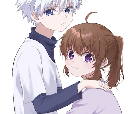 夢絵、アニメ風イラスト描きます 夢絵・カップル・オリキャライラスト制作します イメージ1