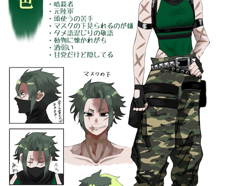 OCデザイン描きます あなたの理想のキャラを形にします イメージ2