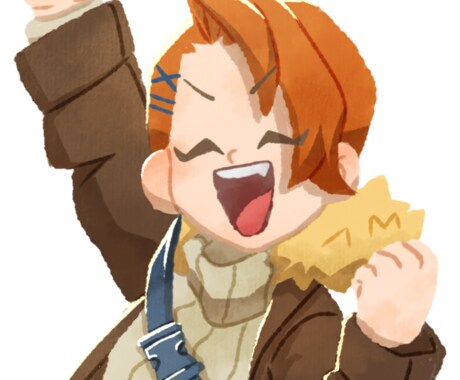 柔らかい雰囲気のイラスト描きます デフォルメ寄りの輪郭線がないイラストをお求めの方にオススメ! イメージ2