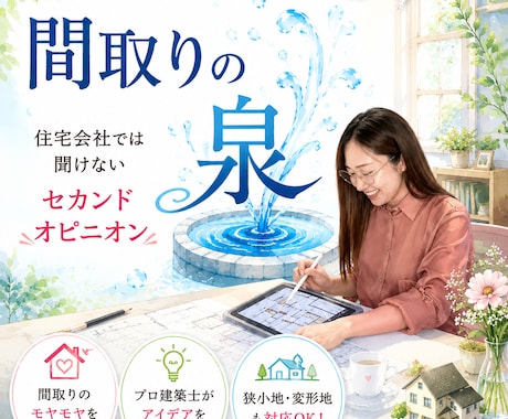 間取りの泉|最短当日｜図面一式添削します オンラインで相談、解決！赤ペンでチェックします イメージ1