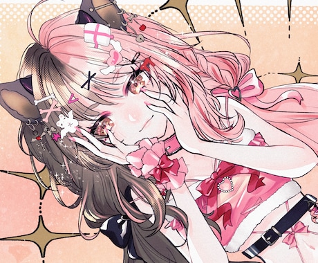 イラスト・アイコン・ヘッダー・立ち絵等制作します 商用可*+.デフォルメも○！◆各種SNS・似顔絵等用途は色々 イメージ2