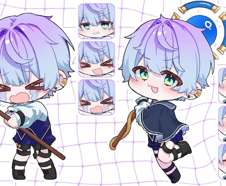 可愛くて見やすいミニキャライラストを制作します イメージ1