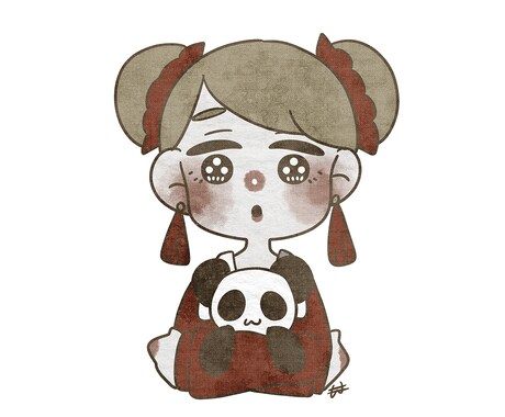 修正無制限！ワンコインでゆるかわ絵お描きします アイコンやプレゼントに！あたたかみのある世界を描きます イメージ2