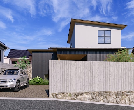 現役一級建築士が住宅の外観CGパースを作成します イメージ1