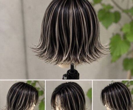 ハンドメイド　オーダートップエクステご提案致します 白髪隠し　ハイライト　アンブレラカラー　美容師　ダンス イメージ2