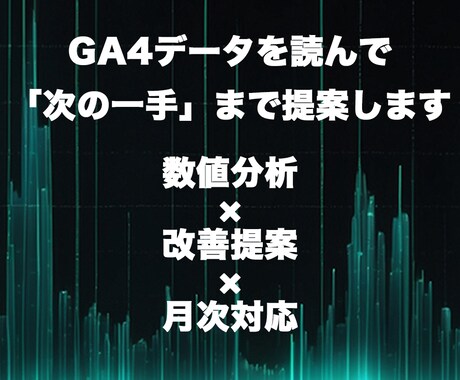ECサイトのGA4分析と改善提案をします イメージ1
