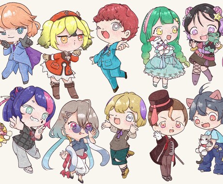 デフォルメイラスト制作します 商用利用可！かわいいミニキャラ制作します！ イメージ1