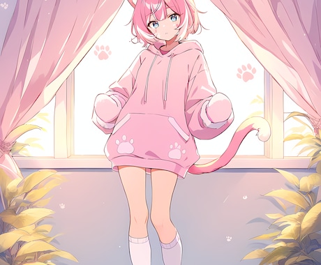 VTuber立ち絵 3パターンから選べます すぐ使える3スタイル。透過PNGで即配信投入OK。 イメージ2