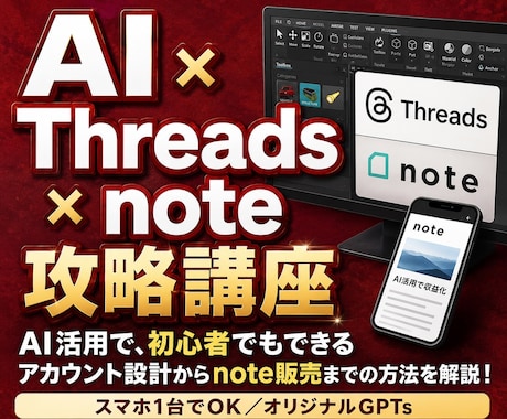 AI×Threads×note攻略法教えます イメージ1