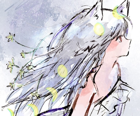 落書きテイストでゆるふわなイラストお描きします 女の子・男の子ok SNSアイコン制作承ります イメージ1