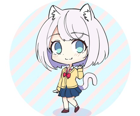 とても可愛い2頭身イラスト作成します 某SNS8000人の主が描く！ イメージ2