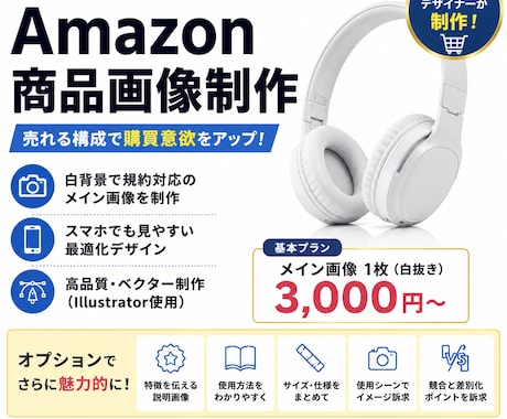 ECサイトの商品画像を作成します 現役アマゾンセラーがのCVRを高める高品質な商品画像作ります イメージ1