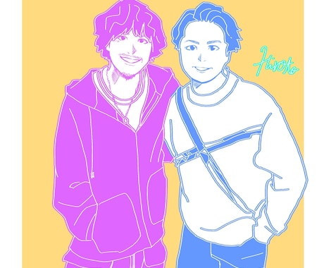 記念日などに！【お洒落イラスト】描きます 【期間限定】4,000円でお描きします！ イメージ2