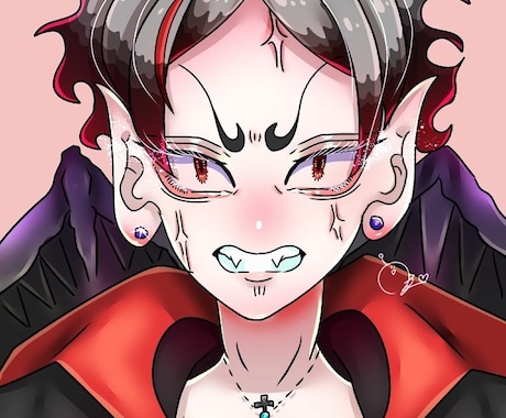 SNS用のアイコンやイラストを描きます 独学で身につけたキラキラな絵柄で笑顔になれるイラストを作成！ イメージ2