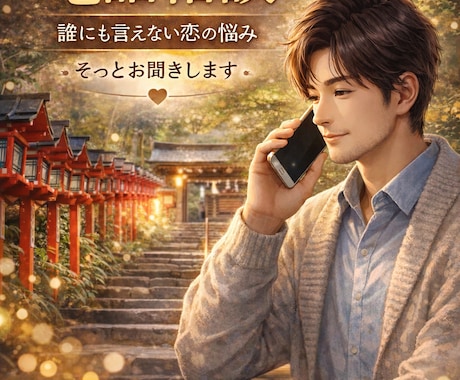 誰にも言えない恋の悩み、否定せず静かにお聞きします 「話すだけ」で心が少し軽くなる電話相談です【恋愛以外も歓迎】 イメージ1
