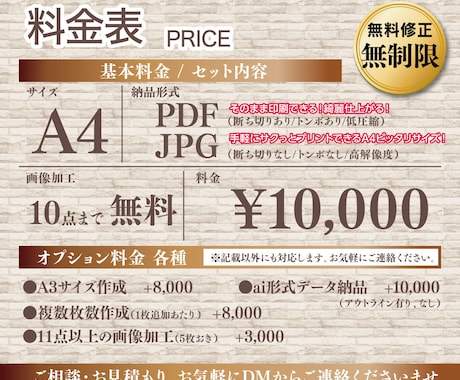 売上UP直結！飲食店向けのメニュー表デザインします 【一定価格で安心・修正無制限】高品質なメニュー表ご提供します イメージ2