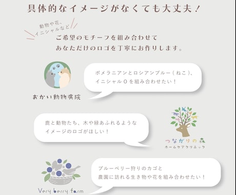 やさしい色合いでナチュラルなロゴを作ります 修正回数無制限で「好き」と「あなたらしさ」を形にします イメージ2