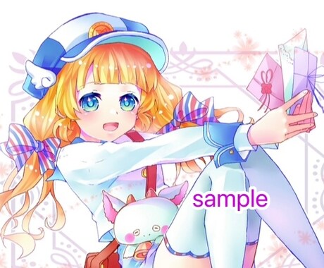 華やかな可愛いイラスト作成します 10代の男女の可愛い華やかなイラストを制作致します。 イメージ2