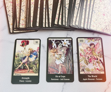 ツインのお相手の気持ちをタロットリーディングします 絵本のような妖精のタロットカードを使い楽しくリーディング♡ イメージ1