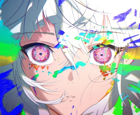 SNS用！歌みた用！華やかなイラスト描きます 個人Vから企業様！みなさんの活動をより華やかにするイラスト！ イメージ2