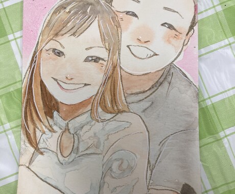 可愛くて心温まる似顔絵を描きます ハガキサイズで描きます。人でもペットでも大歓迎です！ イメージ2