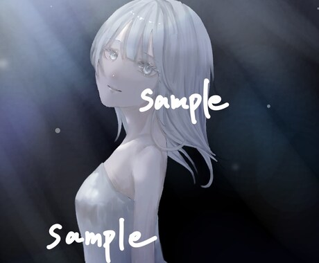 イラスト承ります 透明感溢れるイラストをお描き致します！ イメージ2