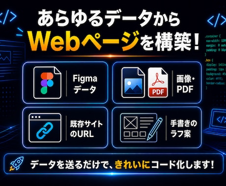 デザイン通りにHTML/CSSコーディングします Figma・画像・手書きラフも！爆速コード化 イメージ2