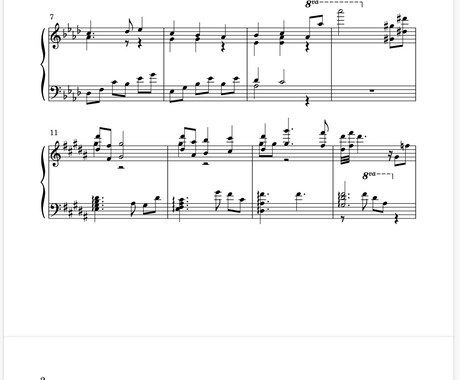 どんな曲でも耳コピピアノ楽譜を作成致します イメージ1