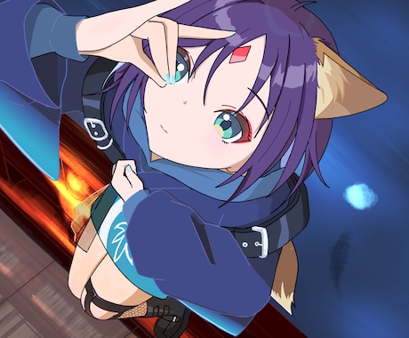 ご希望の形式でキャラクターイラストを描きます 一枚絵/動画用サムネイラストなど イメージ1