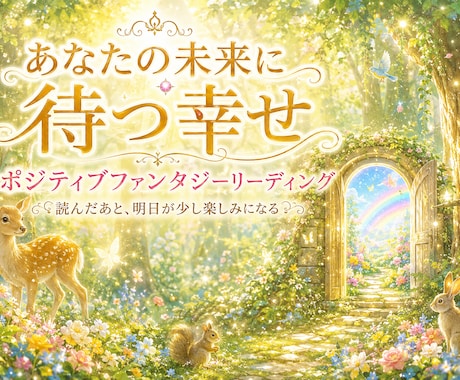 あなたの未来に待つ幸せを鑑定します 読んだあと、明日が少し楽しみになる イメージ1
