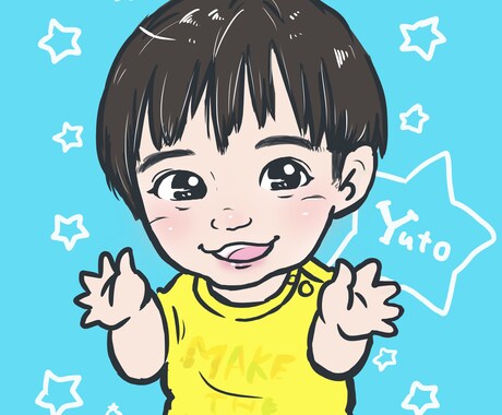 デジタル似顔絵作成します アイコンや名刺、壁紙などに使える可愛いにがおえ イメージ2