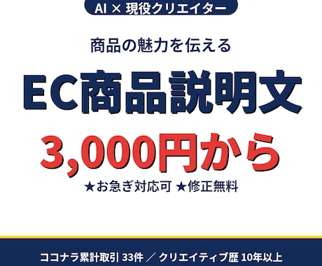 EC商品の魅力が伝わる説明文書きます Amazon・楽天・Shopifyなど幅広く対応 イメージ1