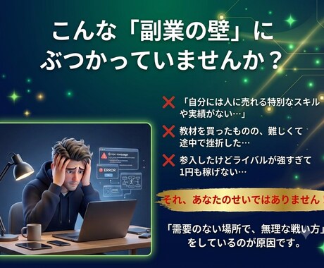 AI副業で0→1へ。自己分析と市場調査を伝授します 実績ゼロOK！AI対話で強みと勝てる市場を発掘します イメージ2