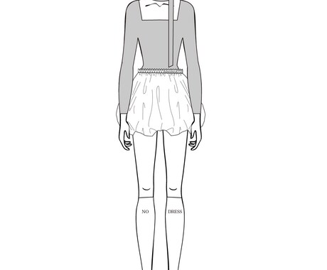 縫製仕様書用、提案用のハンガーイラストを作成します 提案用に関しては柄作成も可能です。 イメージ2